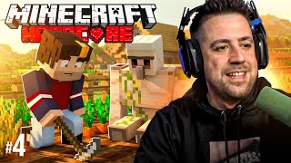 DÍA 4 DE MINECRAFT HARDCORE CON LA PEOR SUERTE DEL MUNDO (NETHER SAY NETHER)