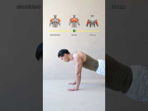 📌Push-ups for more SHOULDERS vs. CHEST vs. TRICEPS👌