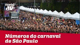Prefeitura divulga números do carnaval de SP