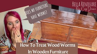 How To Treat Wood Worms In Wooden Furniture