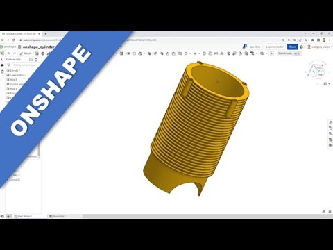 Zylinder - Cylinder (another way) - Onshape Training - Part Design
