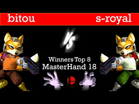 MasterHand 18 Winners Top 8 - bitou(Fox) vs. s-royal(Fox)