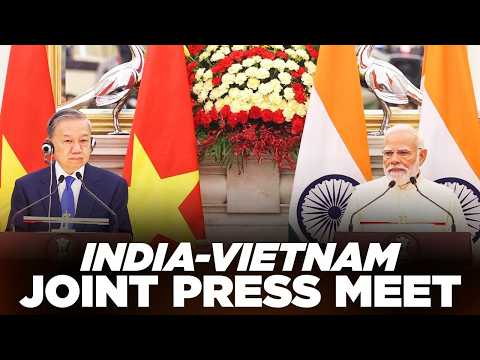 PM Modi, President To Lam of Vietnam attend joint press meet at Hyderabad House, New Delhi
