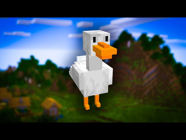 The LizardRock - Untitled Chicken Mod recreates Goose Game in Minecraft