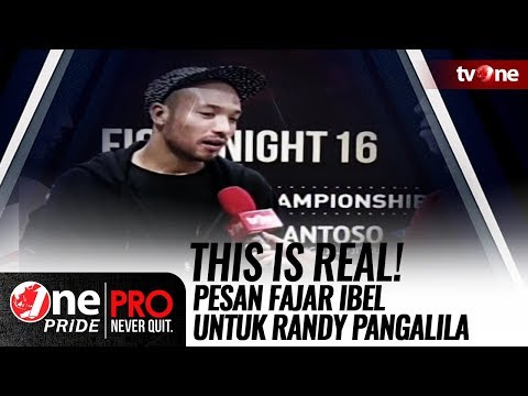 Pesan Fajar Ibel untuk Randy Pangalila: This is Real!