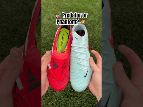 Which would you wear? 🔥 Predator or Phantom? #nike #adidas #footballboots