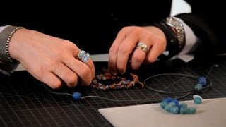 How to String Beads on Leather | Making Jewelry