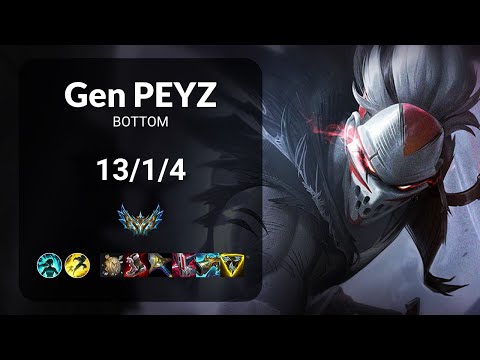 Gen Peyz Draven vs Kai'Sa BOTTOM - KR CHALLENGER Patch 13.19