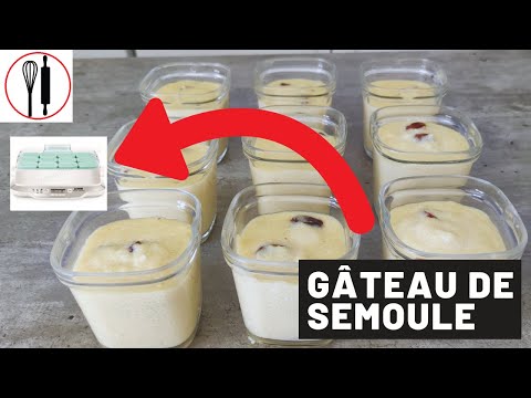 gâteau de semoule a la yaourtiere