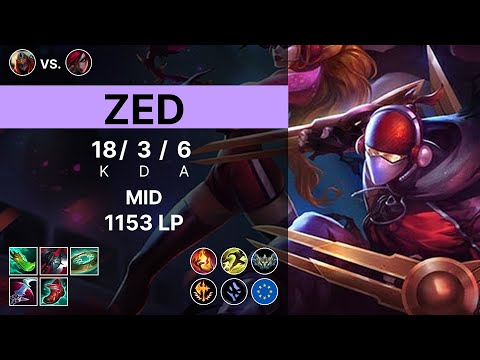 Zed Mid vs Katarina - 1153 LP Challenger - EUW 15.11