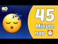 45 minute nap timer with alarm | relaxing rain ambiance