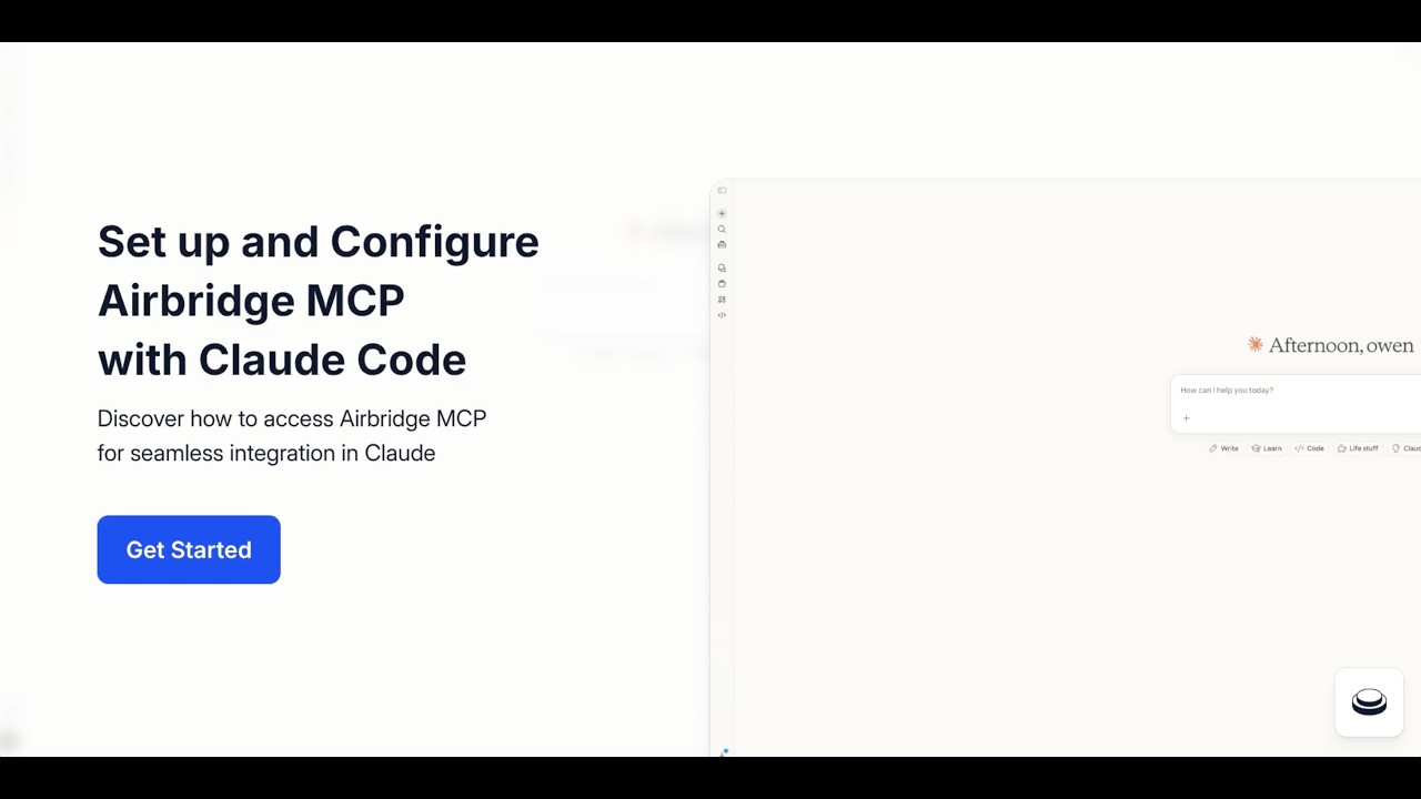 How to connect your Airbridge MCP with Claude Code | Start using MMP with AI