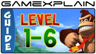 Donkey Kong Country Returns 3D: Crazy Cart 1-6 (Puzzle Pieces, KONG Letters Guide, Walkthrough)