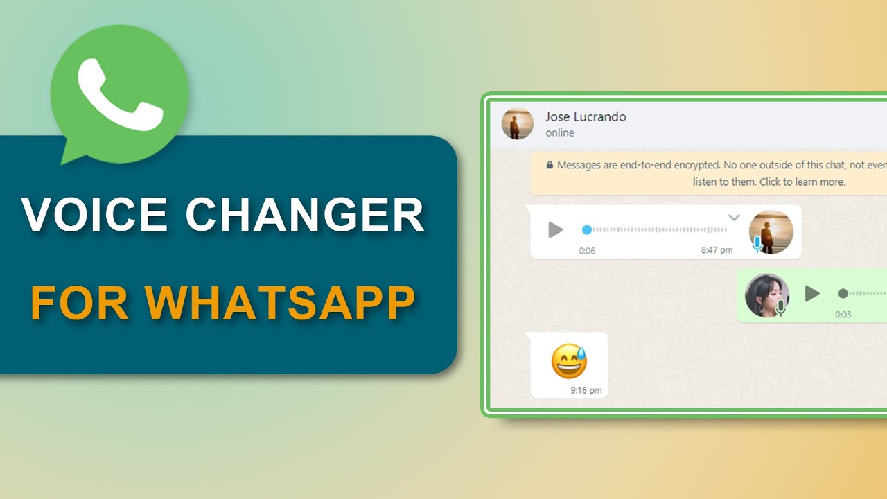 Voice changer on WhatsApp with MagicMic