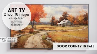 Frame TV Art Fall Vintage ScreenSaver Autumn Paintings Slideshow Frame #vintagearttv #tvartgallery