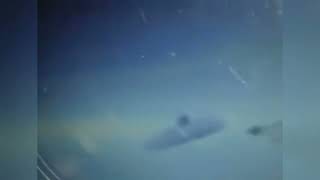 Ufo spotted from within a airplane