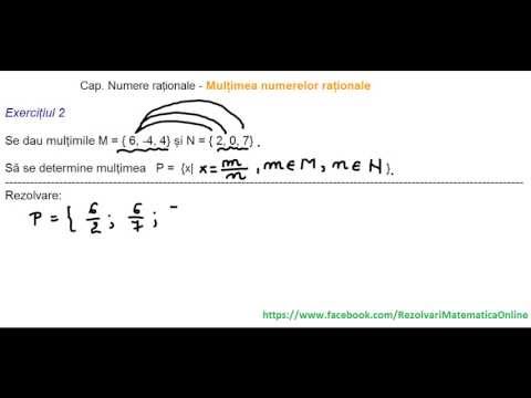 Clasa a VII-a - Cap. Numere raționale  Mulțimea numerelor raționale - ex. 2