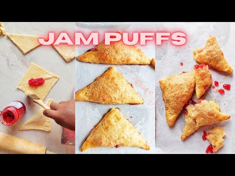 How to Make Bajan Jam Puffs | Without Puff Pastry