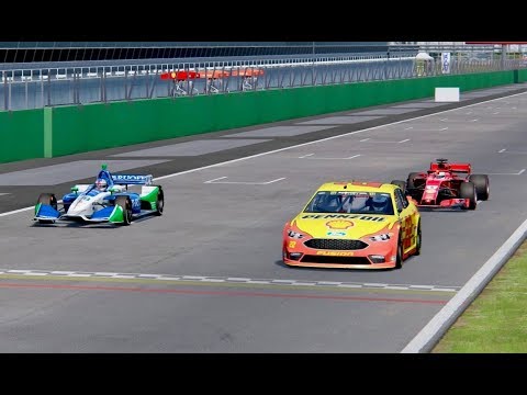Ferrari F1 2018 vs IndyCar vs Nascar - Monza