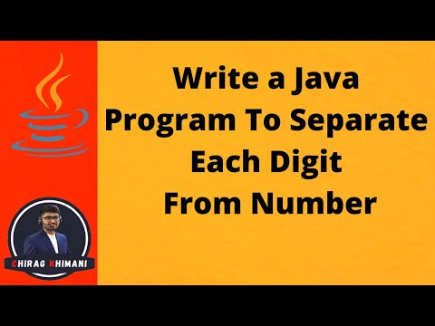 26 Java Program To Separate Each Digit From Number Java For Loop