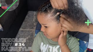TODDLER BOY HAIRSTYLE 34 | THE EASIEST BRAIDS YOU’LL EVER DO! | LAST HIGHCHAIR VIDEO 😬 | #CURLYHAIR