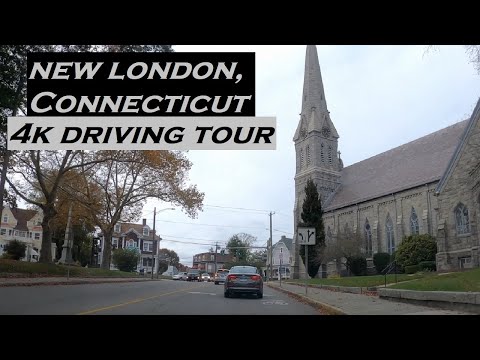 New London, Connecticut | 4k Driving Tour