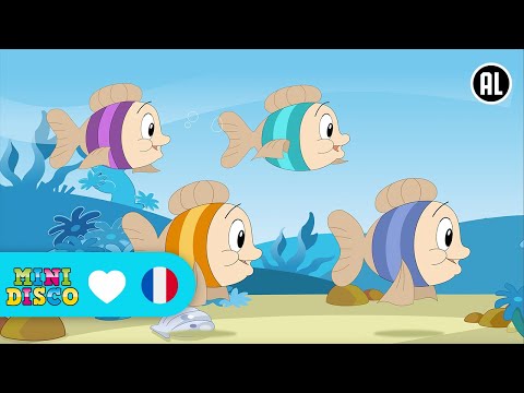 QUATRE PETIT POISSONS | Chansons pour enfants | Les comptines | Minidisco