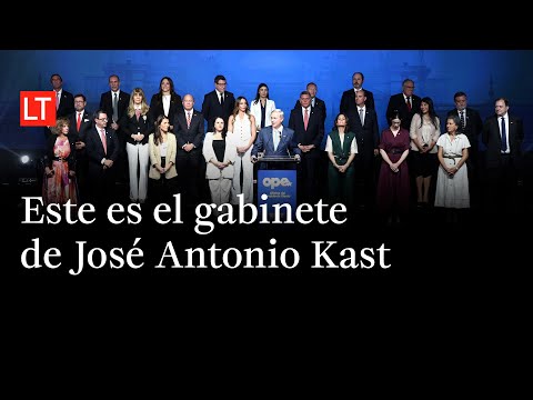 Este es el primer gabinete de José Antonio Kast