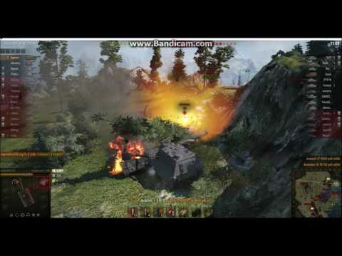World of Tanks  jadgpz e 100 5 kills funny moment