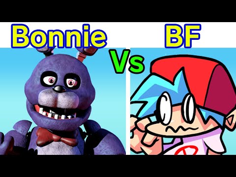 Friday Night Funkin' VS Bonnie FULL WEEK 2 + Cutscenes (Five Nights at Freddy's) (FNF Mod/FNaF 1)