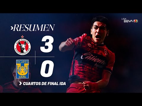 XOLOS 3-0 TIGRES | ¡Goleada de madrugada y Xolos se acerca a Semifinales! | Apertura 2025