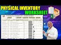 How To Create A Physical Inventory Worksheet With Barcodes Pictures In Excel From Scratch