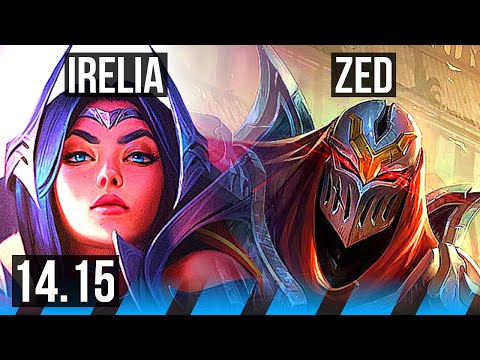 IRELIA vs ZED (MID) | 73% winrate, 13/1/1, 8 solo kills, Legendary | TR Diamond | 14.15