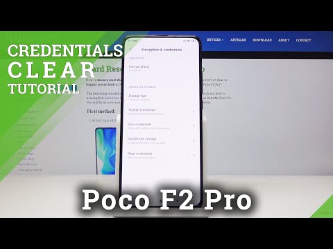 How to Clear Credentials in XIAOMI Poco F2 Pro – Delete All Certificates