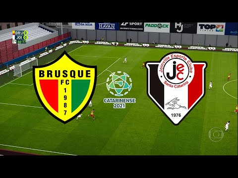 BRUSQUE X JOINVILLE - CAMPEONATO CATARINENSE 2021 – QUARTAS DE FINAL - 28/04/2021 - PES 2021