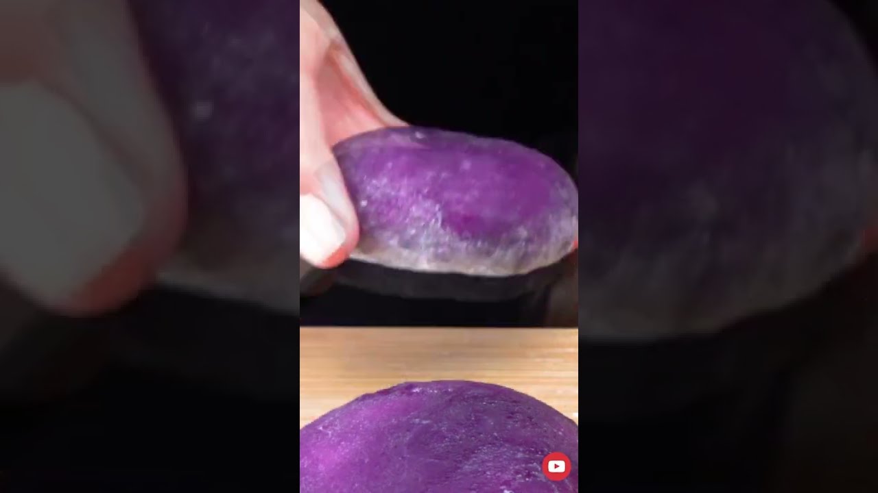 ASMR PURPLE DESSERT *RICE CAKE  찹쌀떡 먹방 EATING SOUNDS #shorts