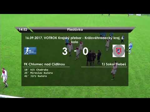 Gólový sestřih: 16.9.2017 - FK Chlumec n/C - Sokol Třebeš 6:0