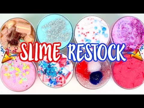 SLIME SHOP RESTOCK July 4th, 2018!! Video