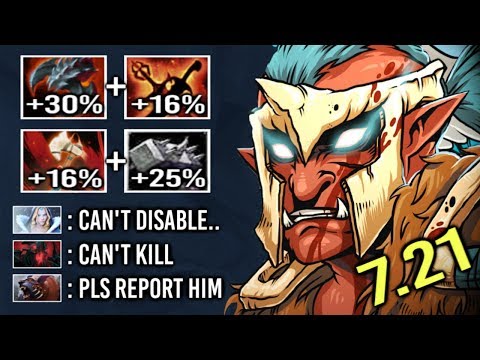 EPIC +46% Status Res 41% Bash Troll vs Hard Ursa Max Attack Speed Build Crazy Lifesteal 7.21 Dota 2