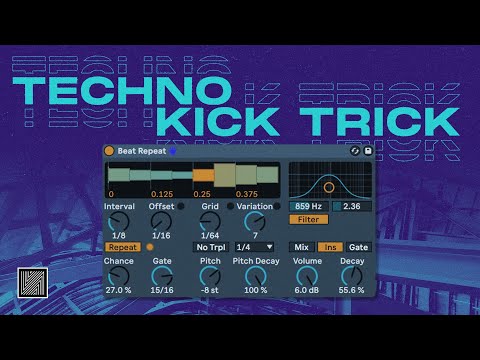 Easy Beat Repeat effect for Techno Kick (free rack) [Ableton Techno Tutorial]