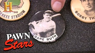 Pawn Stars: HOME RUN DEAL for VINTAGE Baseball Pins (Season 6) | History