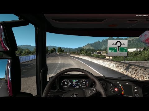 Euro Truck Simulator 2 - Bastia (Corsica) to Sassari (Sardinia) - 1.36 Open Beta [4K 60FPS]