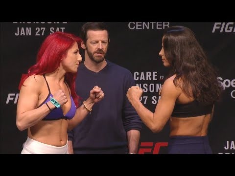 Randa Markos vs. Juliana Lima - Weigh-in Face-Off - (UFC on Fox: Jacaré vs. Brunson 2) - /r/WMMA