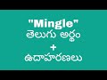 Mingle meaning in telugu with examples | Mingle తెలుగు లో అర్థం @meaningintelugu