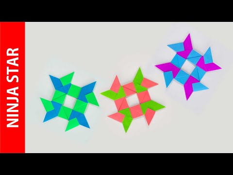 Origami Shuriken Origami Ninja Star Tutorial