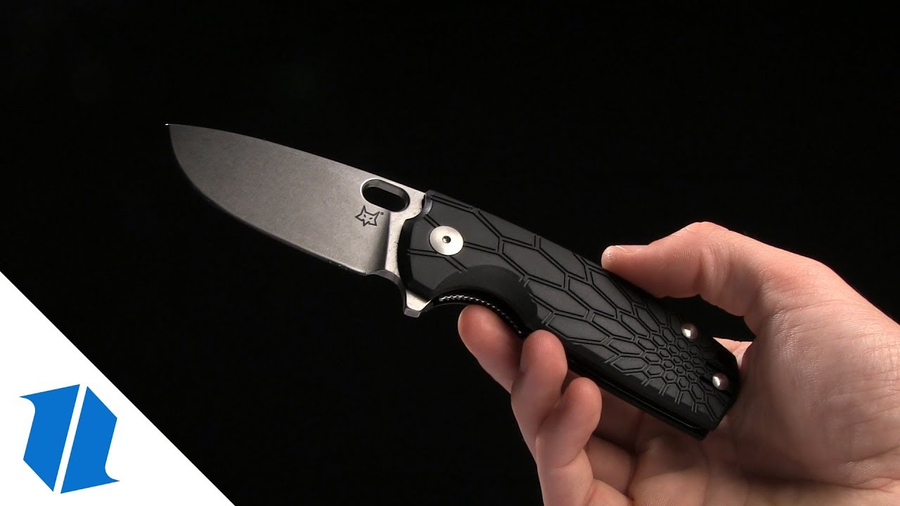 Fox Knives Vox Core Liner Lock Knife Black FRN (3.15" Stonewash) FX-604 