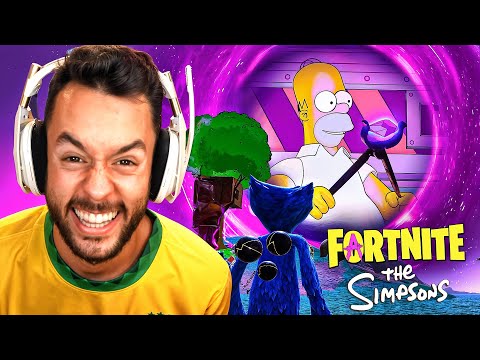 REACTING TO THE SIMPSONS EVENT IN FORTNITE - TheGrefg