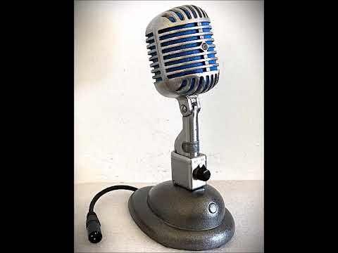 Early 1940s Shure Bros 55C Dynamic Microphone, works, incl stand, switch & cable image 15