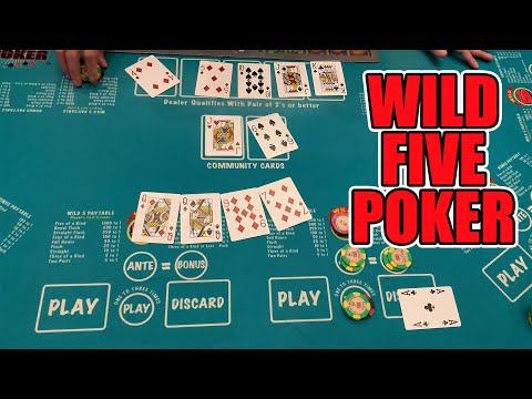 WILD 5 Poker! We Discovered An AWESOME New Table Game! BIG Winning Session!