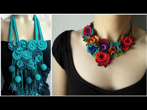 Most beautiful woman crochet necklace patterns